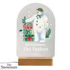 Personalised The Snowman Christmas Wishes LED sign