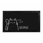 Personalised Cartoon Cat Bowl Mat