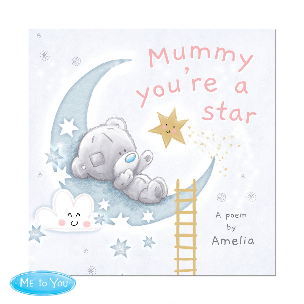 Personalised Tiny Tatty Teddy Mummy You're A Star, Poem Book
