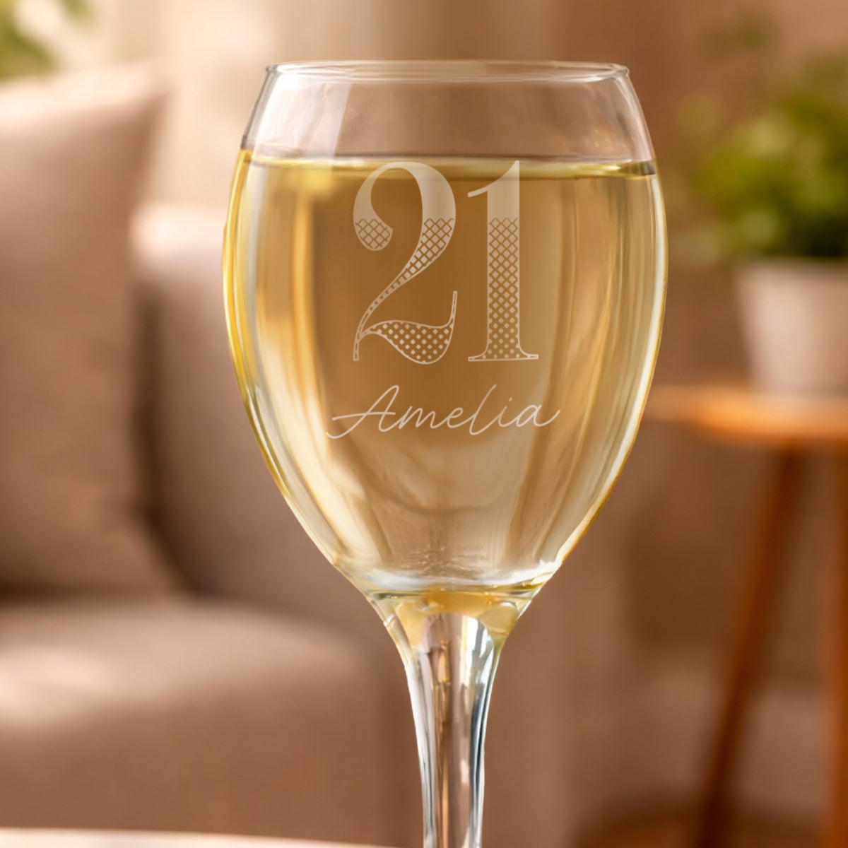Personalised Big Age Wine Glass