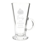 Personalised Pumpkin Latte Glass