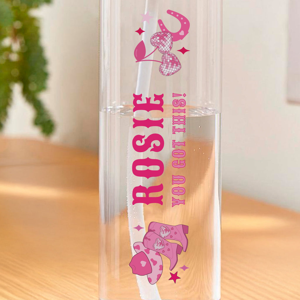 Personalised Cowgirl Water Bottle
